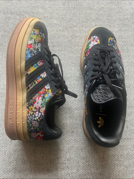 adidas Shoes - adidas Women’s Black Floral Platform Sneakers